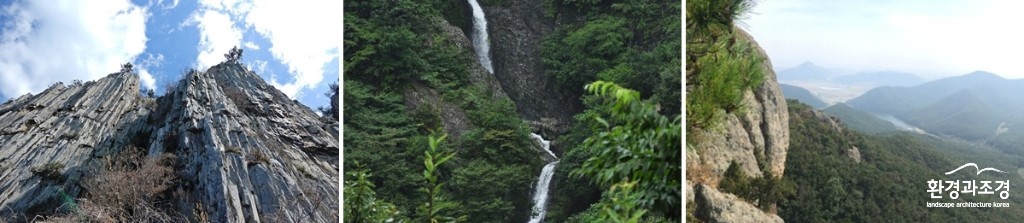 고흥 지죽도 금강 죽봉, 완주 위봉폭포, 우금바위에서 본 변산 보도.jpg