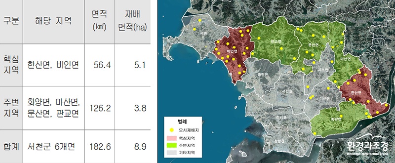 서천 한산모시 농업유산 위치 및 면적 (사진=농림축산식품부 제공).jpg