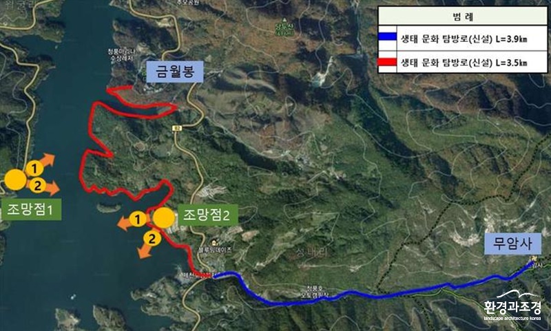 청풍호반 국가생태문화탐방로 계획도 (사진=제천시 제공).jpg