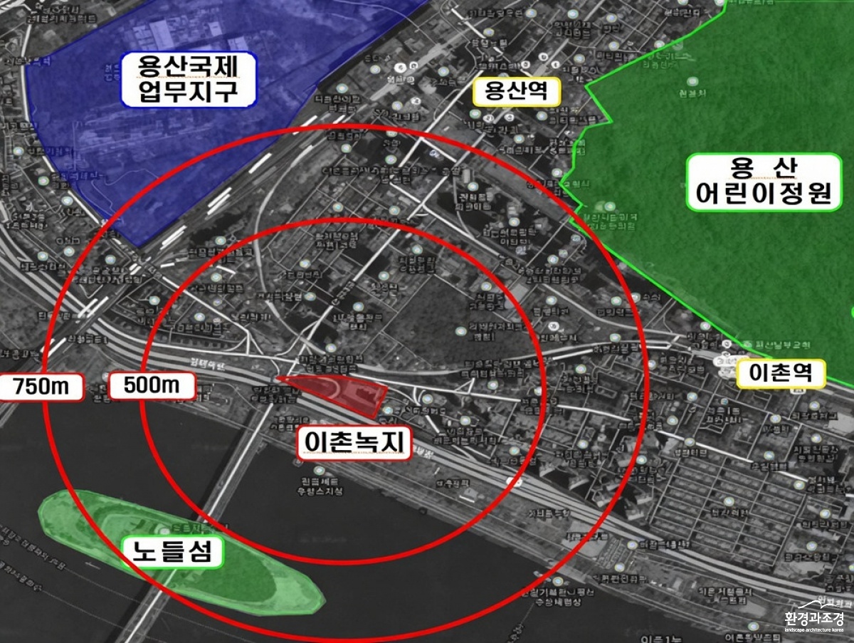 서울 용산구 이촌동, 강변북로와 이촌로 사이 완충녹지.jpg